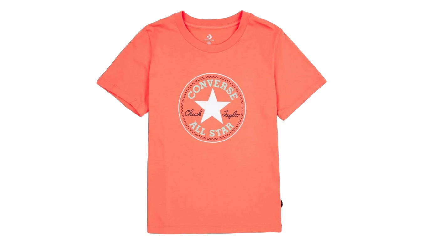 Converse Core Converse Chuck Patch Tee Pink 3 Converse Core Converse Chuck Patch Tee Pink