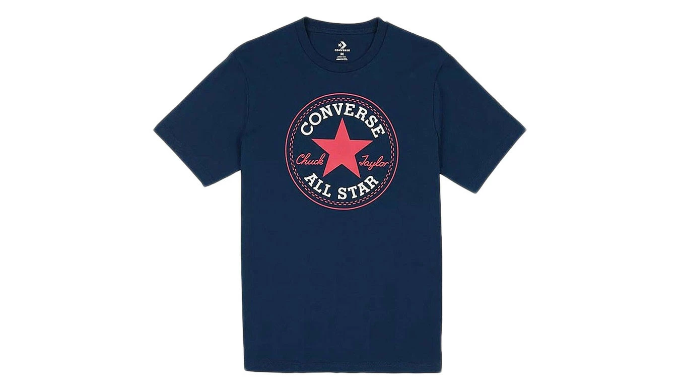 Converse Center Front Chuck Taylor Tee Blue 3 Converse Center Front Chuck Taylor Tee Blue