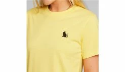 Dedicated T-shirt Mysen Cat Yellow Yellow -shooos shop 18317 2