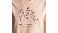 Dedicated T-shirt Mysen A Man´s Feelings Pink Pink -shooos shop 188492