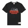 Champion X Stranger Things Men´s T-Shirt Black -shooos shop 217791 kk006 2