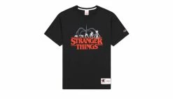 Champion X Stranger Things Men´s T-Shirt Black