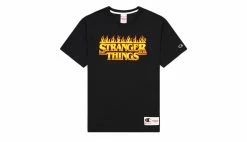 Champion X Stranger Things Men´s T-Shirt Black