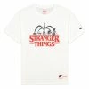Champion X Stranger Things Men´s T-Shirt White -shooos shop 217791 ww006