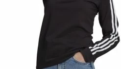 Adidas 3 Stripes Longsleeve W Black -shooos shop adidas 3 stripes longsleeve gn2911 3