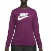 Nike Sportswear Long-Sleeve T-Shirt Purple -shooos shop bv6171 6102