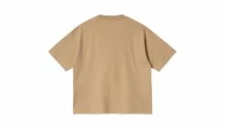 Carhartt WIP W S/S Chester T-Shirt Dusty H Brown Brown -shooos shop carhartt wip w s s chester t shirt dusty h brown i030656 07e xx1