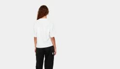 Carhartt WIP W S/S Chester T-Shirt White White -shooos shop carhartt wip w s s chester t shirt white i030656 02 xx3