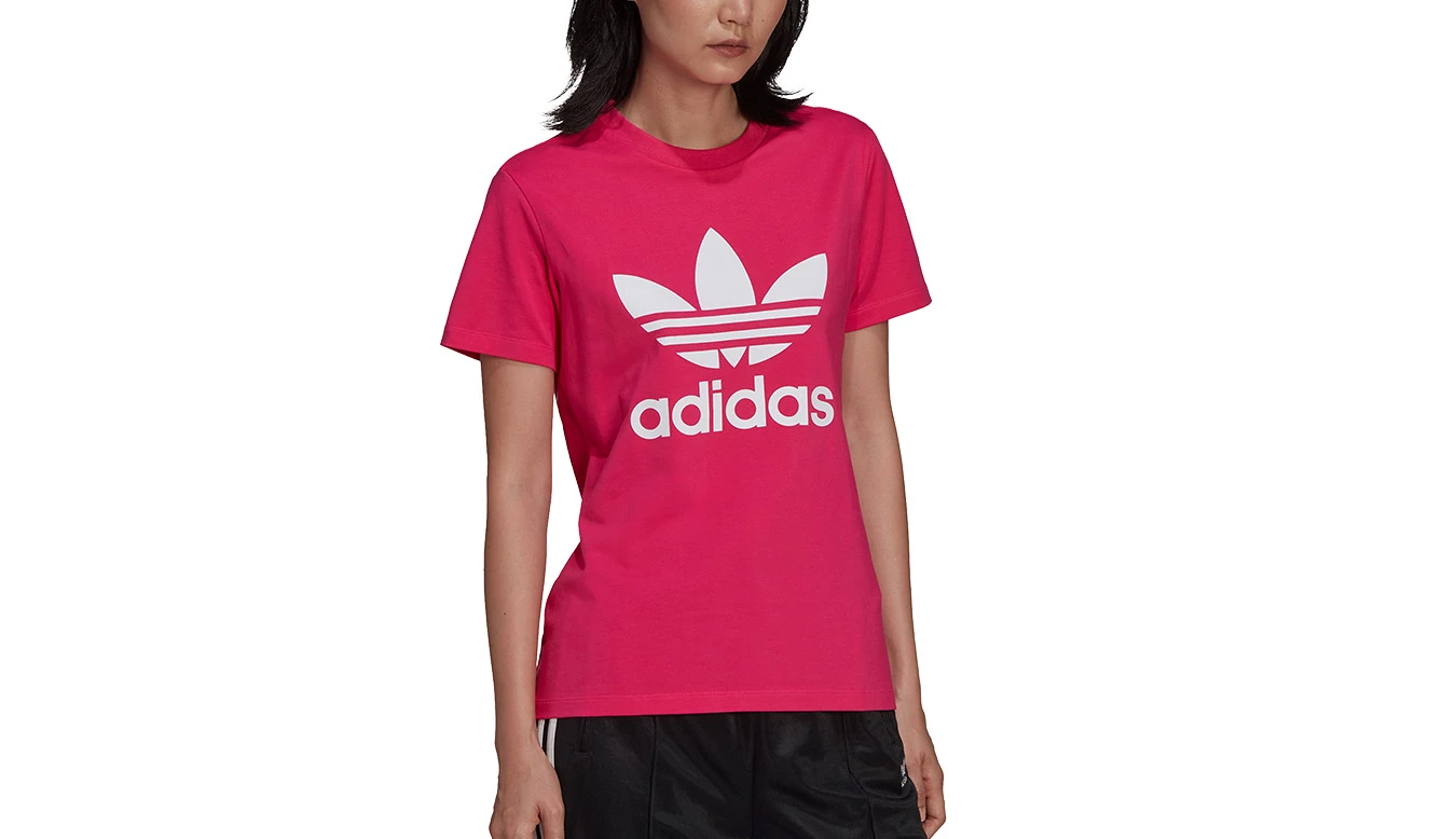 Adidas Adicolor Classics Trefoil T-Shirt Pink 4 Adidas Adicolor Classics Trefoil T-Shirt Pink - Image 2