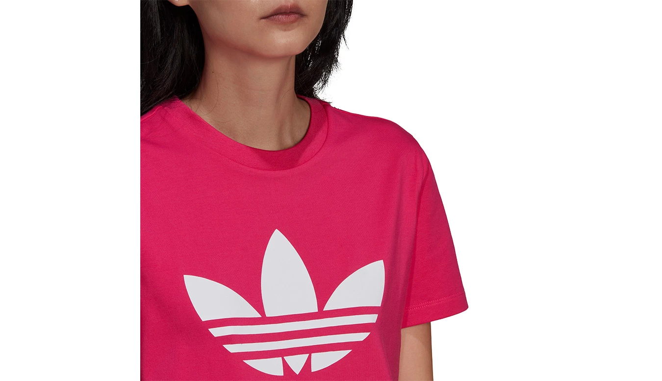 Adidas Adicolor Classics Trefoil T-Shirt Pink 6 Adidas Adicolor Classics Trefoil T-Shirt Pink - Image 4