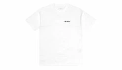 Carhartt WIP W S/S Script Embroidery T-S White