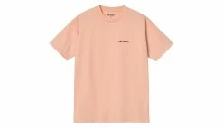 Carhartt WIP W S/S Script Embroidery T-S Grapefruit Pink