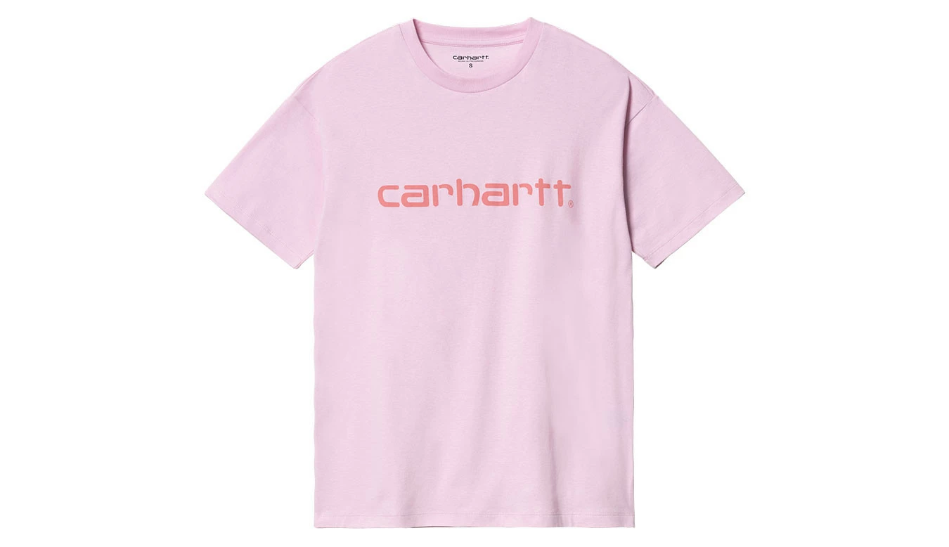 Carhartt WIP W Script T-Shirt Pale Quartz Pink 3 Carhartt WIP W Script T-Shirt Pale Quartz Pink