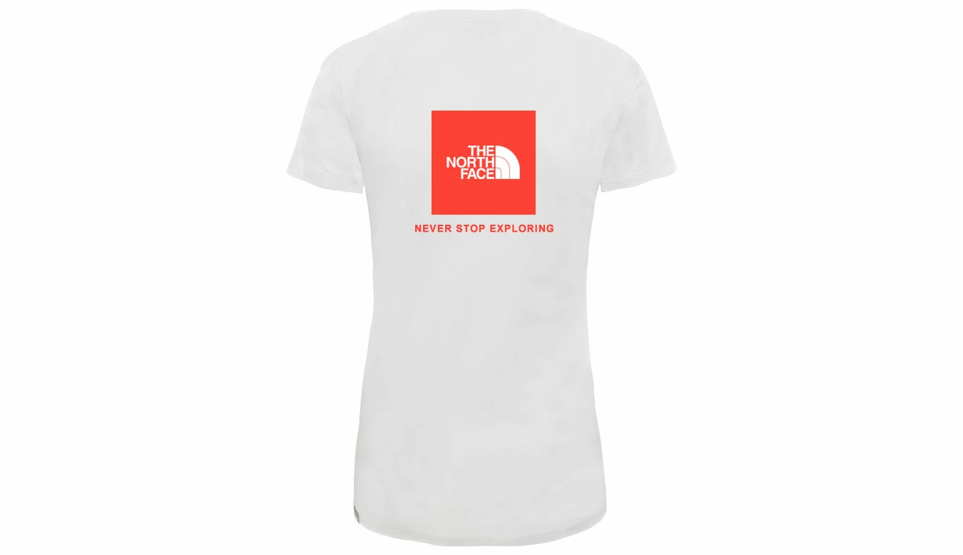 The North Face W Bf Red Box Tee White 4 The North Face W Bf Red Box Tee White - Image 2