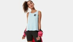 The North Face W Fine Tank Angel Falls Blue Turquoise -shooos shop nf0a4sybjh5 the north face w fine tank angel falls blue 2