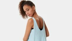 The North Face W Fine Tank Angel Falls Blue Turquoise -shooos shop nf0a4sybjh5 the north face w fine tank angel falls blue 3