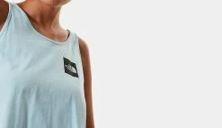 The North Face W Fine Tank Angel Falls Blue Turquoise -shooos shop nf0a4sybjh5 the north face w fine tank angel falls blue 4