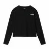 The North Face W Ls Crop Tee Black -shooos shop nf0a5581jk31