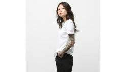 Vans X IT (Terror) WM Boyfriend T-Shirt White -shooos shop vn0a53xkzpm3