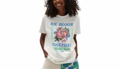 Vans W Eco Positivity T-Shirt White -shooos shop vn0a5li2fs81